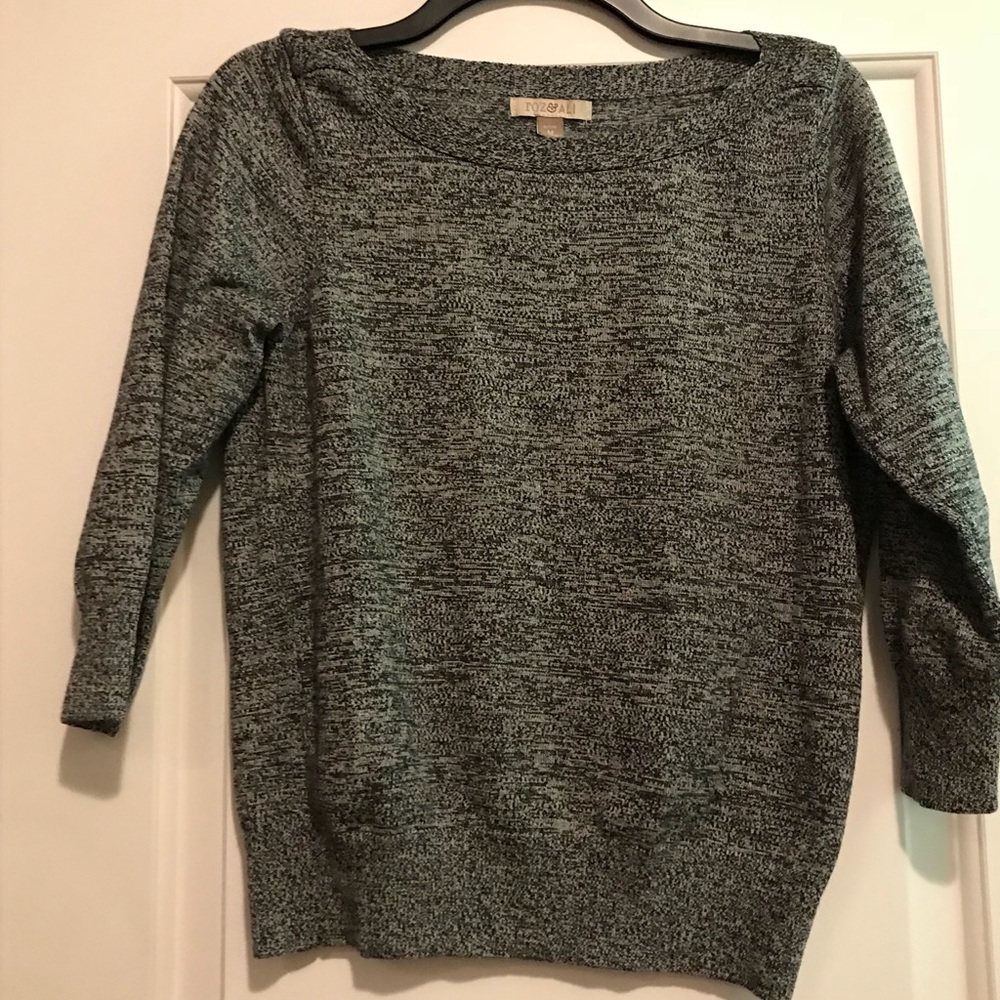 Heather gray sweater